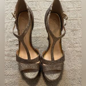 Jessica Simpson Bronze Heels